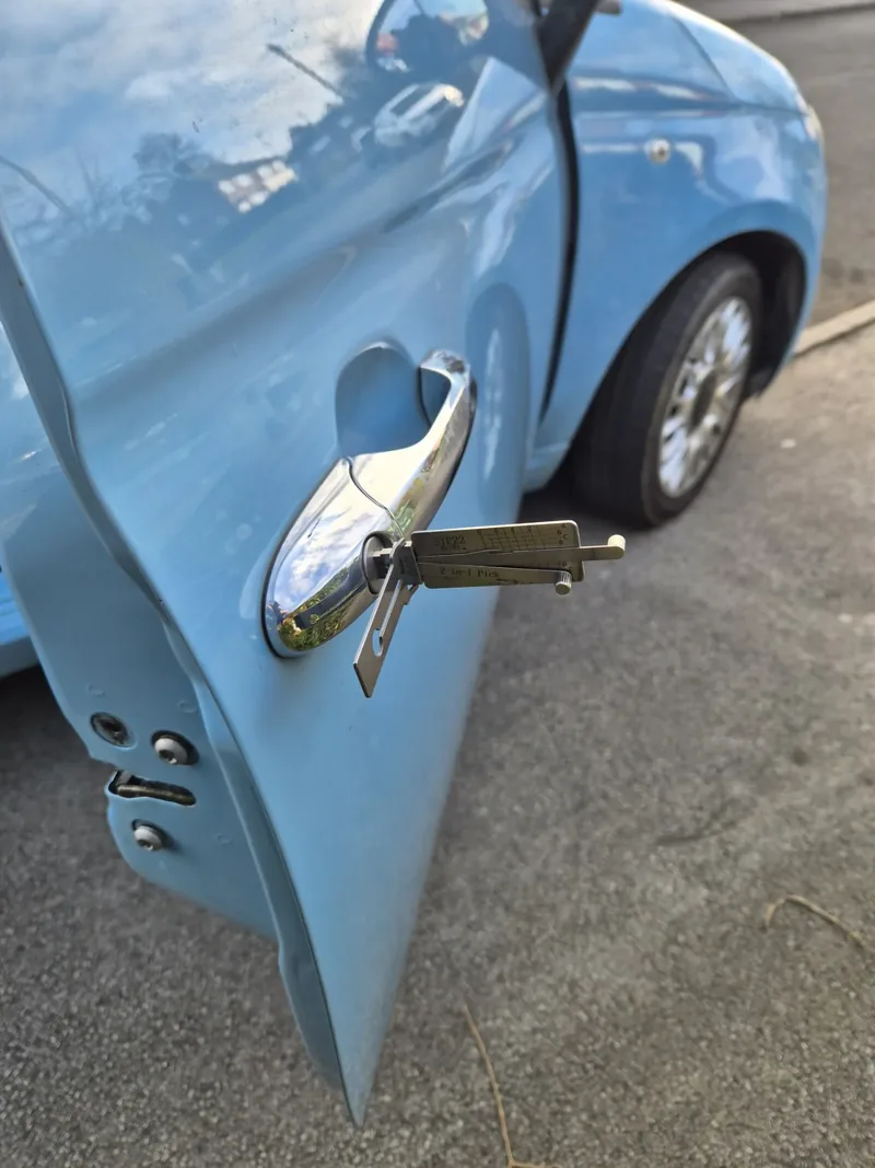 Real car and van lockout job in Leeds with keys locked inside