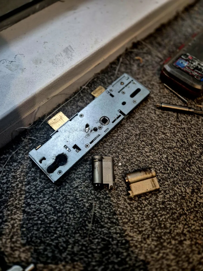 uPVC door lock repair carried out in Alwoodley LS17